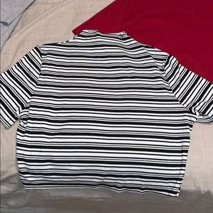 3 short sleeve turtle neck shirts. only worn once